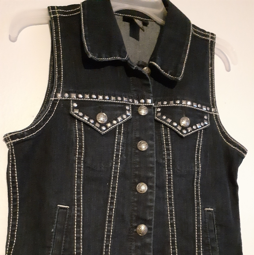 Women's jeans vest